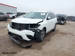 2019 Nissan Pathfinder S with VIN 5N1DR2MM1KC645527, listed as a IAAI auction lot 41508698 with 144304 miles. Bid and sale history available at carsss.com. Image 18.