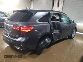 2014 Acura MDX Technology with VIN 5FRYD4H61EB028839, listed as a Copart auction lot 48285235 with 117,281 mi miles and Salvage title. Bid and sale history available at DreamBid. Image 3.