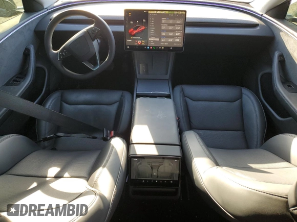 2024 Tesla Model 3 Long Range with VIN 5YJ3E1EB8RF756012, listed as a Copart auction lot 49694515 with 16,041 mi miles and Salvage Title. Bid and sale history available at DreamBid. Image 8.