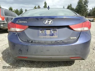 2012 Hyundai Elantra GLS PZEV with VIN 5NPDH4AE4CH087131, listed as a Copart auction lot 52668105 with 117,308 mi miles and Salvage Title. Bid and sale history available at carsss.com. Image 6.