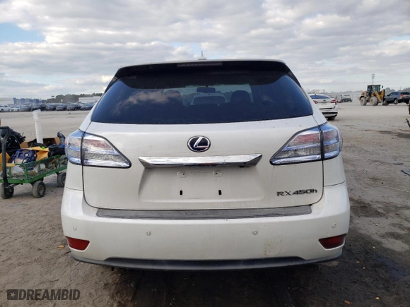 2011 Lexus RX 450h with VIN JTJZB1BA9B2005666, listed as a Copart auction lot 80964864 with 155,791 mi miles and Salvage Title. Bid and sale history available at carsss.com. Image 6.