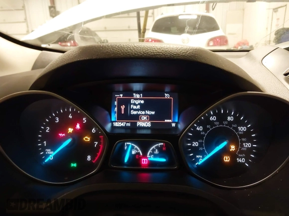 2018 Ford Escape S with VIN 1FMCU0F75JUA04170, listed as a IAAI auction lot 41148155 with 182,547 mi miles. Bid and sale history available at carsss.com. Image 7.
