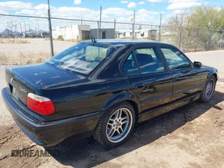 2001 BMW 7 Series 740iA with VIN WBAGG83411DN88764, listed as a IAAI auction lot 41791681 with 187,640 mi miles. Bid and sale history available at carsss.com. Image 4.