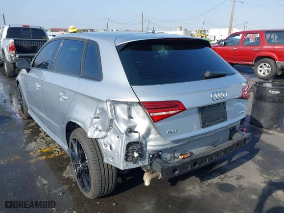 2017 Audi A3 Sportback e-tron Premium with VIN WAUUPBFF0HA104768, listed as a IAAI auction lot 41155862 with 103,809 mi miles. Bid and sale history available at carsss.com. Image 6.