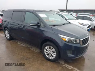 2017 Kia Sedona LX with VIN KNDMB5C11H6233620, listed as a IAAI auction lot 42193582 with 153,934 mi miles and . Bid and sale history available at DreamBid. Image 1.