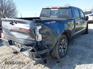 2021 Chevrolet Silverado 1500 RST with VIN 1GCUYEED3MZ206482, listed as a IAAI auction lot 41779419 with 74,171 mi miles and . Bid and sale history available at DreamBid. Image 4.