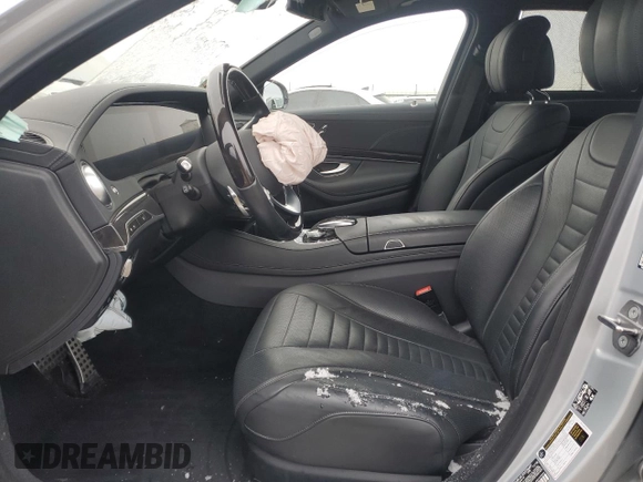 2019 Mercedes-Benz S 560 with VIN WDDUG8GB8KA461260, listed as a Copart auction lot 85986734 with Not Provided miles and Salvage Title. Bid and sale history available at DreamBid. Image 7.