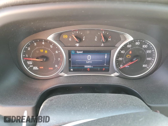2022 GMC Acadia SLE with VIN 1GKKNKL46NZ131395, listed as a Copart auction lot 52573375 with 55,293 mi miles and Salvage title. Bid and sale history available at DreamBid. Image 9.