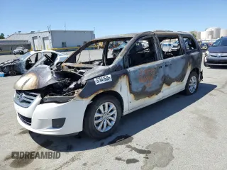 2012 Volkswagen Routan SE with VIN 2C4RVABG2CR393583, listed as a Copart auction lot 57641635 with Not provided miles and Non repairable. Bid and sale history available at DreamBid. Image 1.