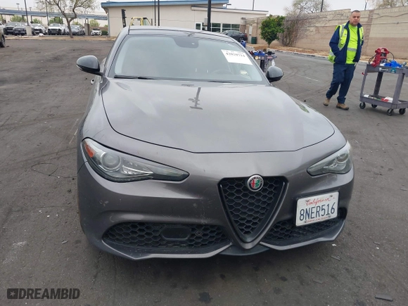 2019 Alfa Romeo Giulia Ti with VIN ZARFAMBN6K7607298, listed as a IAAI auction lot 42020714 with 67,469 mi miles. Bid and sale history available at carsss.com. Image 13.