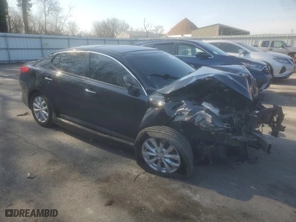 2015 Kia Optima EX with VIN 5XXGN4A72FG396250, listed as a Copart auction lot 48688825 with 0 mi miles and Salvage Title. Bid and sale history available at carsss.com. Image 4.