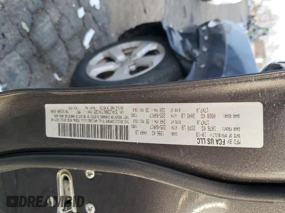 2020 Jeep Compass Latitude with VIN 3C4NJCBB4LT141325, listed as a Copart auction lot 43410945 with 52,691 mi miles and Salvage Title. Bid and sale history available at carsss.com. Image 14.