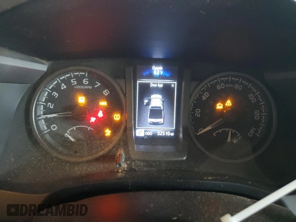 2021 Toyota Tacoma 4WD SR5 with VIN 3TMDZ5BN4MM106693, listed as a Copart auction lot 45278655 with 52,510 mi miles and Salvage Title. Bid and sale history available at carsss.com. Image 9.