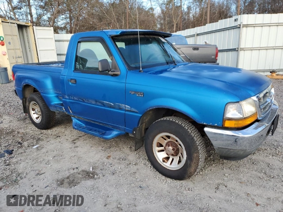 1999 Ford Ranger XL with VIN 1FTYR10C1XTA31016, listed as a Copart auction lot 87372714 with 131,697 mi miles and Non Repairable. Bid and sale history available at carsss.com. Image 4.