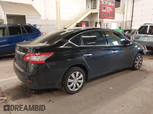 2015 Nissan Sentra S with VIN 3N1AB7AP0FY319869, listed as a IAAI auction lot 41844863 with 144,682 mi miles. Bid and sale history available at carsss.com. Image 4.