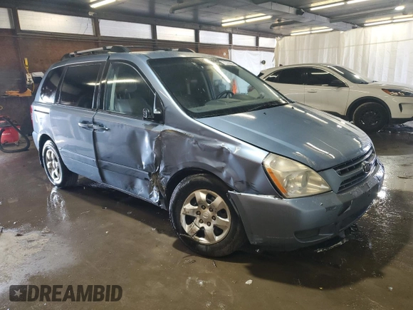 2008 Kia Sedona with VIN KNDMB133586267571, listed as a Copart auction lot 72355994 with 0 mi miles and Salvage Title. Bid and sale history available at carsss.com. Image 4.
