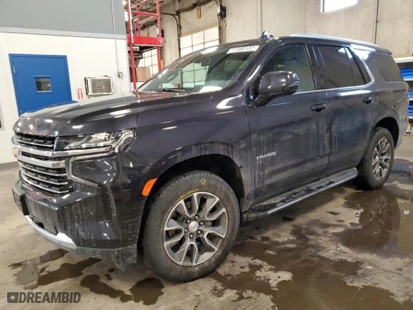 2022 Chevrolet Tahoe LT with VIN 1GNSKNKD1NR187677, listed as a Copart auction lot 72390122 with 8,532 mi miles. Bid and sale history available at carsss.com. Image 1.
