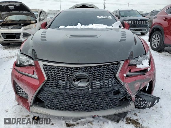 2015 Lexus RC F with VIN JTHHP5BC0F5002408, listed as a Copart auction lot 45125525 with 75,601 mi miles and Salvage Title. Bid and sale history available at carsss.com. Image 5.