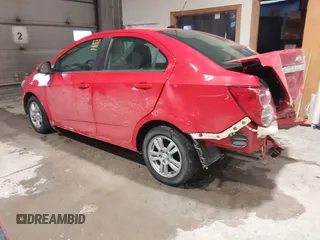 2014 Chevrolet Sonic LT with VIN 1G1JC5SH2E4214489, listed as a IAAI auction lot 41650289 with 93,388 mi miles and . Bid and sale history available at DreamBid. Image 3.