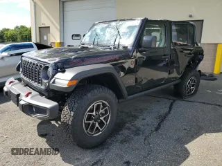 2025 Jeep Wrangler Rubicon with VIN 1C4PJXFN8SW570285, listed as a Copart auction lot 62499715 with 1,809 mi miles and Salvage title. Bid and sale history available at DreamBid. Image 1.