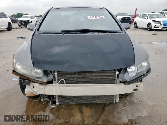 2010 Honda Civic LX with VIN 2HGFA1F52AH315977, listed as a Copart auction lot 54240115 with 217,883 mi miles and Salvage Title. Bid and sale history available at DreamBid. Image 5.