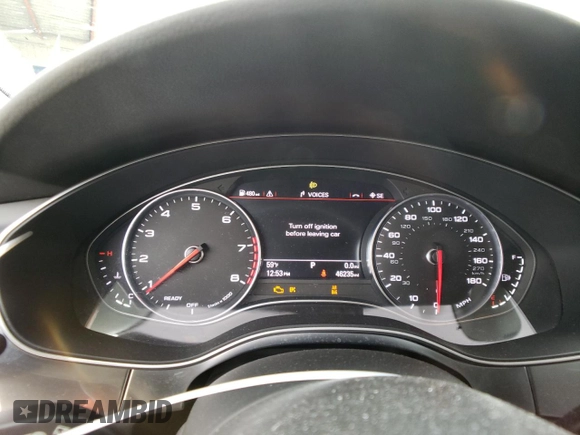 2016 Audi A6 2.0T Premium with VIN WAUCFAFC2GN110769, listed as a Copart auction lot 48243173 with 46,235 mi miles. Bid and sale history available at carsss.com. Image 9.