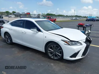 2021 Lexus ES 350 F Sport with VIN 58AGZ1B19MU090350, listed as a IAAI auction lot 42636394 with 53,333 mi miles and . Bid and sale history available at DreamBid. Image 1.