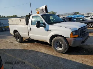 2000 Ford Super Duty F-250 XL with VIN 1FTNF20F7YED68355, listed as a Copart auction lot 75050664 with 107,434 mi miles and Salvage Title. Bid and sale history available at carsss.com. Image 4.