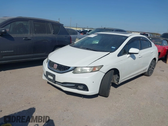 2015 Honda Civic Sedan EX-L with VIN 19XFB2F90FE093933, listed as a IAAI auction lot 41783789 with 172,299 mi miles. Bid and sale history available at carsss.com. Image 17.