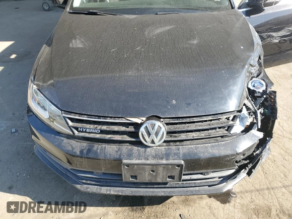 2015 Volkswagen Jetta Sedan Hybrid SEL Premium with VIN 3VW637AJ8FM416575, listed as a Copart auction lot 81854754 with 0 mi miles and Salvage Title. Bid and sale history available at carsss.com. Image 12.