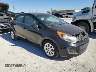 2012 Kia Rio LX with VIN KNADM5A36C6017394, listed as a Copart auction lot 80792054 with 121,126 mi miles and Clean Title. Bid and sale history available at DreamBid. Image 4.