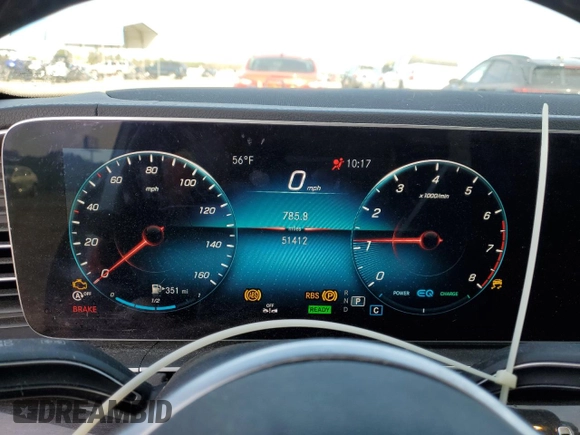 2020 Mercedes-Benz GLS 450 with VIN 4JGFF5KE1LA195907, listed as a Copart auction lot 80371123 with 51,412 mi miles and . Bid and sale history available at DreamBid. Image 9.