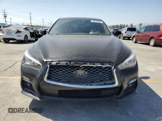 2021 Infiniti Q50 Signature Edition with VIN JN1EV7CP7MM700303, listed as a Copart auction lot 58534285 with 44,081 mi miles and Salvage title. Bid and sale history available at DreamBid. Image 5.