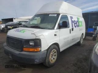 2008 GMC Savana z VIN 1GTFH154181235629, wystawiony jako Copart lot #43200335 z przebiegiem 110 674 mil mil oraz Czysty tytuł • Clean title. Historia ofert i sprzedaży dostępna na DreamBid. Obrazek 1.