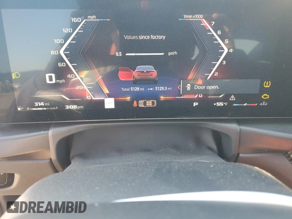 2025 BMW 4 Series с VIN WBA73DA06SCS99942, выставлен на аукционе Copart как лот 45452165 с пробегом 5 129 миль миль и Списание • Salvage title. История ставок и продаж доступна на DreamBid. Изображение 9.