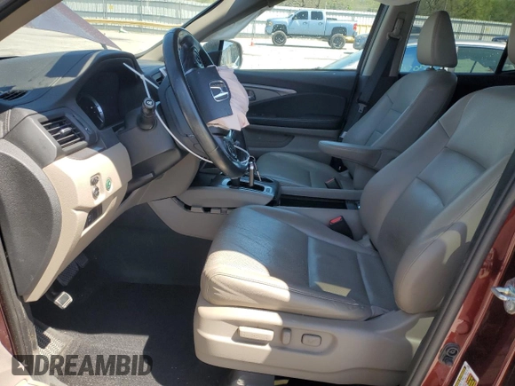 2017 Honda Ridgeline RTL-T with VIN 5FPYK2F6XHB004078, listed as a Copart auction lot 53120405 with 109,313 mi miles and Salvage title. Bid and sale history available at DreamBid. Image 7.