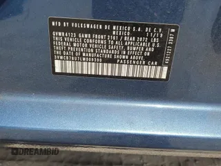 2020 Volkswagen Jetta S z VIN 3VWCB7BU7LM009390, wystawiony jako Copart lot #56215345 z przebiegiem 56 958 mil mil oraz Nie do naprawy • Non repairable. Historia ofert i sprzedaży dostępna na DreamBid. Obrazek 13.