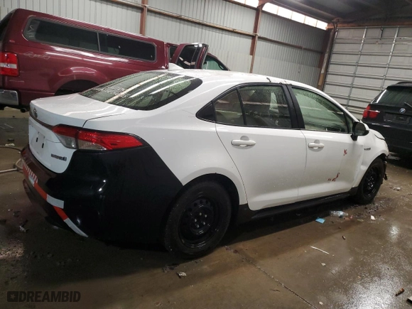 2020 Toyota Corolla Hybrid LE with VIN JTDEBRBE2LJ013148, listed as a Copart auction lot 82840754 with 227,406 mi miles and Salvage Title. Bid and sale history available at carsss.com. Image 3.