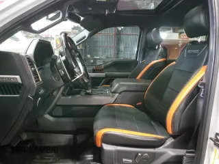 2017 Ford F-150 Raptor with VIN 1FTFW1RG4HFA83875, listed as a Copart auction lot 54001705 with 25,656 mi miles and Salvage Title. Bid and sale history available at carsss.com. Image 7.