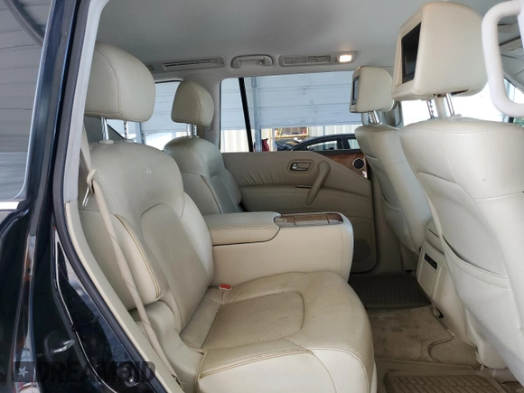 2011 Infiniti QX56 7-passenger with VIN JN8AZ2NFXB9501158, listed as a Copart auction lot 69260764 with 259,923 mi miles and Salvage Title. Bid and sale history available at carsss.com. Image 12.
