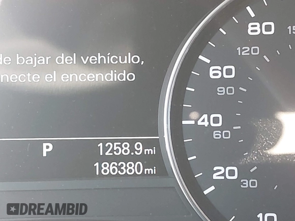 2013 Audi A6 3.0T Prestige with VIN WAUJGAFC6DN131821, listed as a IAAI auction lot 41411463 with 186,380 mi miles. Bid and sale history available at carsss.com. Image 16.