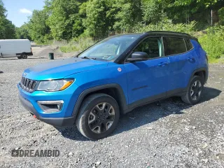 2018 Jeep Compass Trailhawk with VIN 3C4NJDDB7JT179423, listed as a Copart auction lot 61458605 with 100,949 mi miles and Salvage title. Bid and sale history available at DreamBid. Image 1.