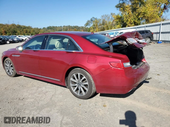 2017 Lincoln Continental Premiere with VIN 1LN6L9VKXH5602155, listed as a Copart auction lot 70815903 with 35,905 mi miles and Salvage Title. Bid and sale history available at carsss.com. Image 2.