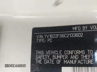 2012 Volvo S60 T5 с VIN YV1622FS6C2133602, выставлен на аукционе IAAI как лот 41041674 с пробегом 189 681 миль миль и . История ставок и продаж доступна на DreamBid. Изображение 9.