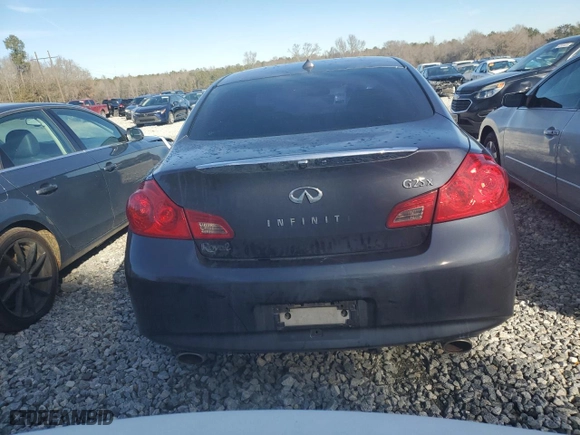 2011 Infiniti G25 Sedan x with VIN JN1DV6AR6BM653112, listed as a Copart auction lot 41620735 with 153,489 mi miles and Salvage Title. Bid and sale history available at carsss.com. Image 6.