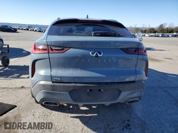 2022 Infiniti QX55 Essential с VIN 3PCAJ5K38NF115069, выставлен на аукционе Copart как лот 87831335 с пробегом 30 940 миль миль и Списание • Salvage title. История ставок и продаж доступна на DreamBid. Изображение 6.