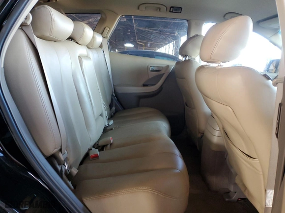 2006 Nissan Murano SL with VIN JN8AZ08W36W516110, listed as a Copart auction lot 50100205 with 122,897 mi miles and Clean Title. Bid and sale history available at carsss.com. Image 11.