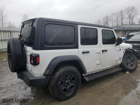 2018 Jeep Wrangler Unlimited Sport S with VIN 1C4HJXDN8JW293224, listed as a Copart auction lot 43574685 with 50,873 mi miles and Salvage Title. Bid and sale history available at carsss.com. Image 3.