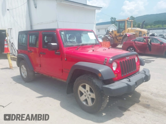 2015 Jeep Wrangler Unlimited Sport RHD with VIN 1C4BJWKG4FL679572, listed as a IAAI auction lot 42568920 with 183,907 mi miles and . Bid and sale history available at DreamBid. Image 1.