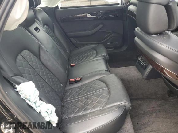 2017 Audi A8 Sport with VIN WAU43AFD4HN005979, listed as a Copart auction lot 48757375 with 148,350 mi miles and Salvage Title. Bid and sale history available at DreamBid. Image 11.